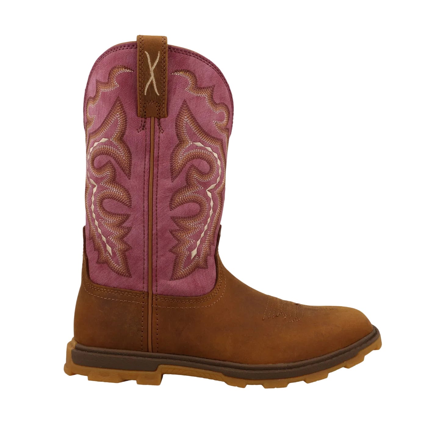 TWISTED X BOOTS Boots Twisted X Women's Pecan & Mauve Ultralite X Work Boot WUL0006