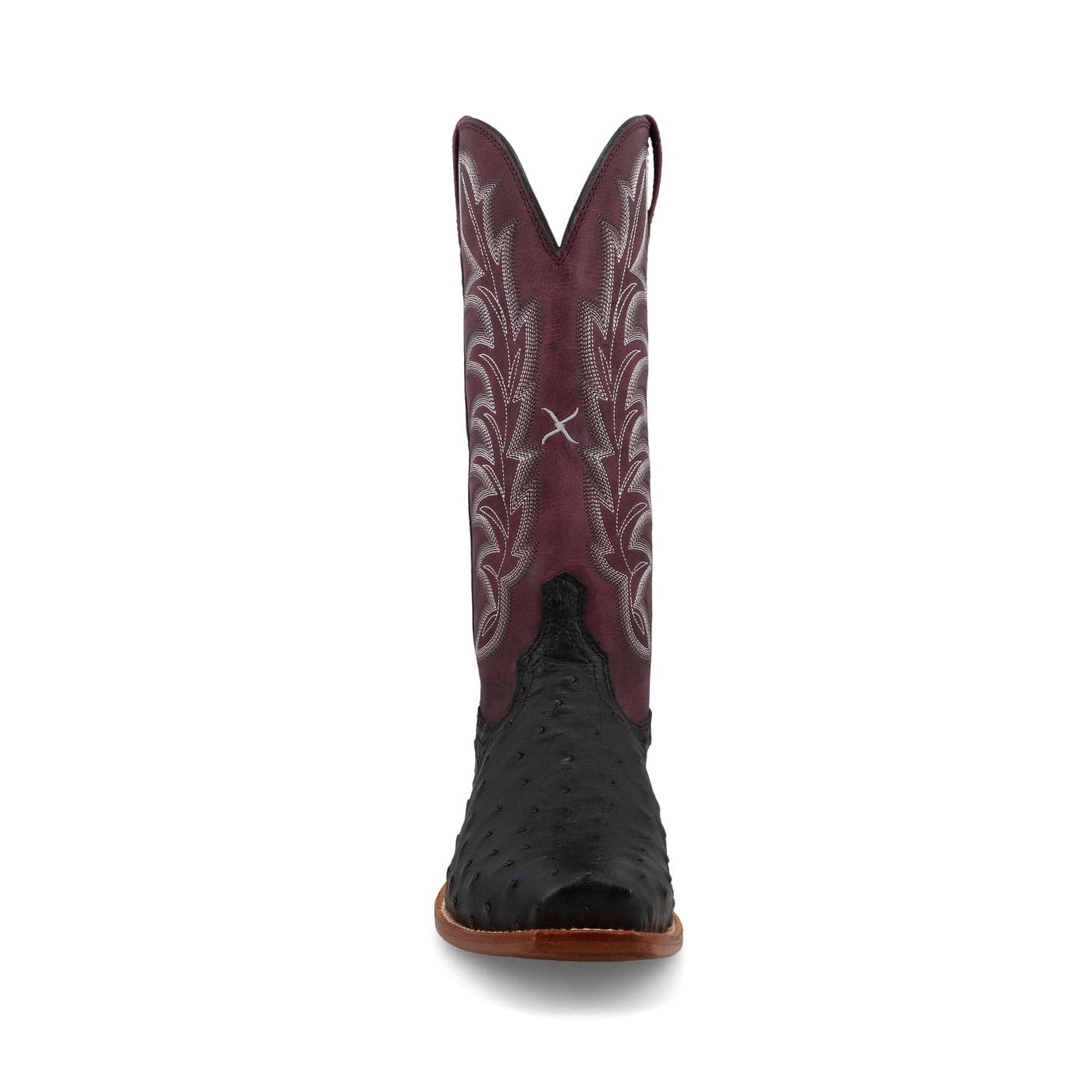 TWISTED X BOOTS Boots Twisted X Women's Reserve Black Ostrich & Purple Potion Exotic Boots WXPL001