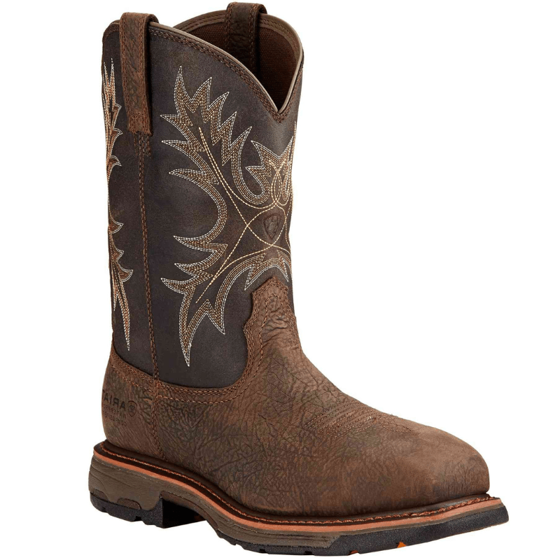 ARIAT INTERNATIONAL, INC. Boots Ariat Men's WorkHog Bruin Brown Waterproof Composite Toe Work Boot 10017420