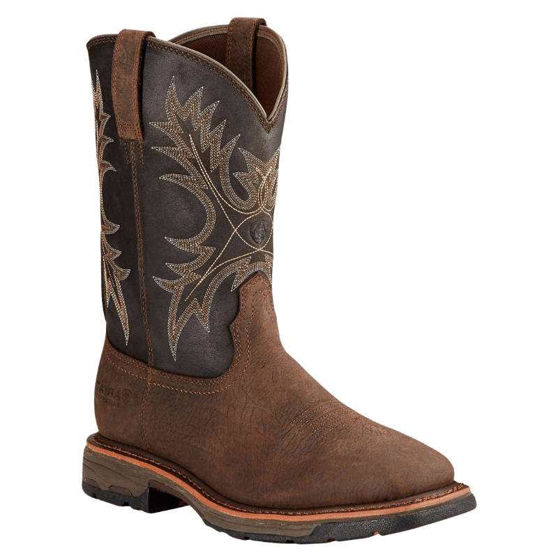 ARIAT INTERNATIONAL, INC. Boots Ariat Men's WorkHog H20 Bruin Brown Waterproof Work Boots 10017436