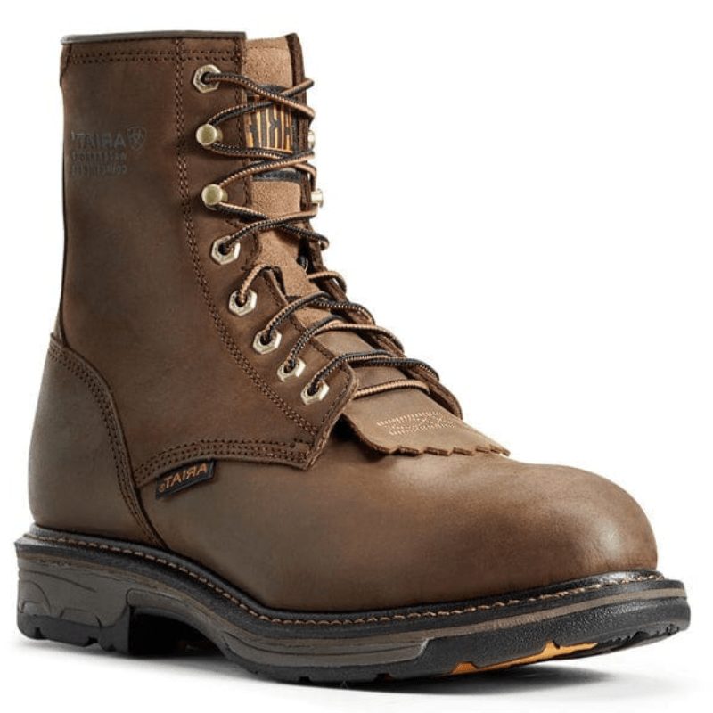 ARIAT INTERNATIONAL, INC. Boots Ariat Men's WorkHog Oily Distressed Brown Waterproof Composite Toe Work Boots 10011943