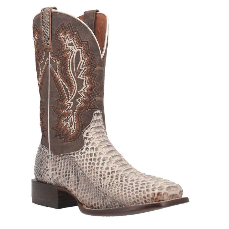 DAN POST Boots Dan Post Men's Brutus Natural/Brown Python Cowboy Boots DP4917