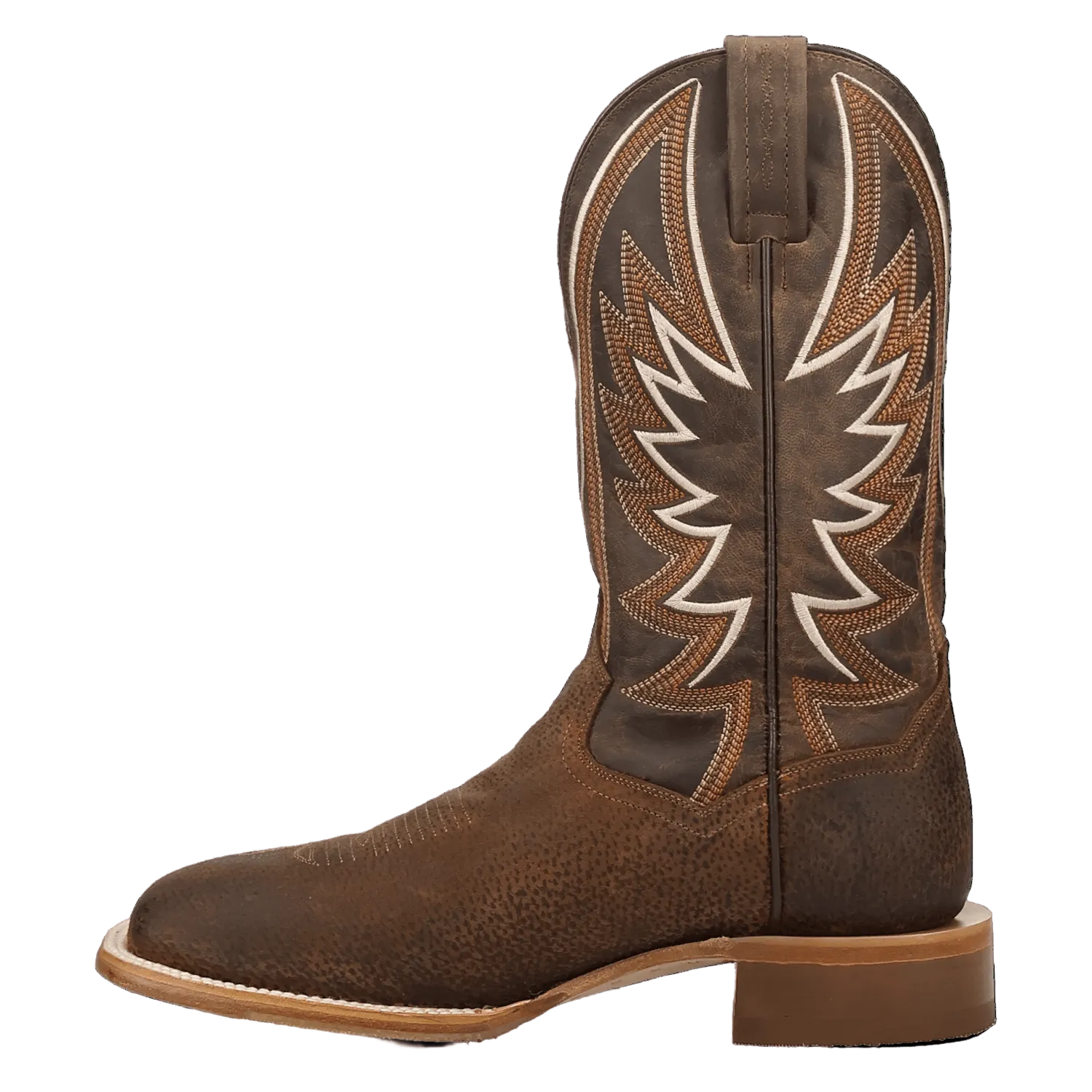 DAN POST Boots Dan Post Men's Rust Brown Boar's Run Western Exotic Boots DP5242