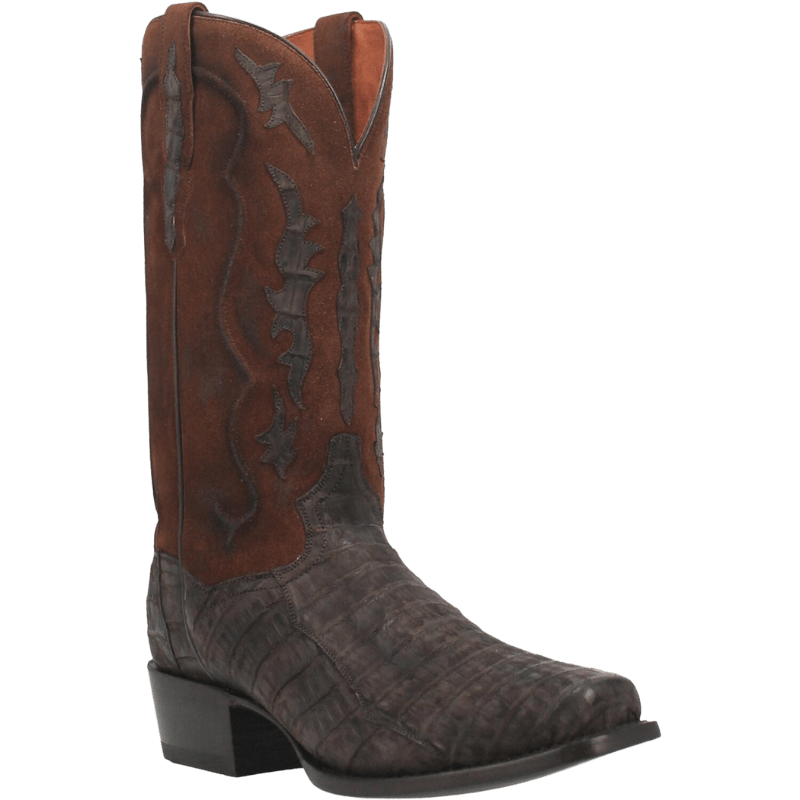 DAN POST Boots Dan Post Men's Stalker Brown Caiman Western Boots DP3089