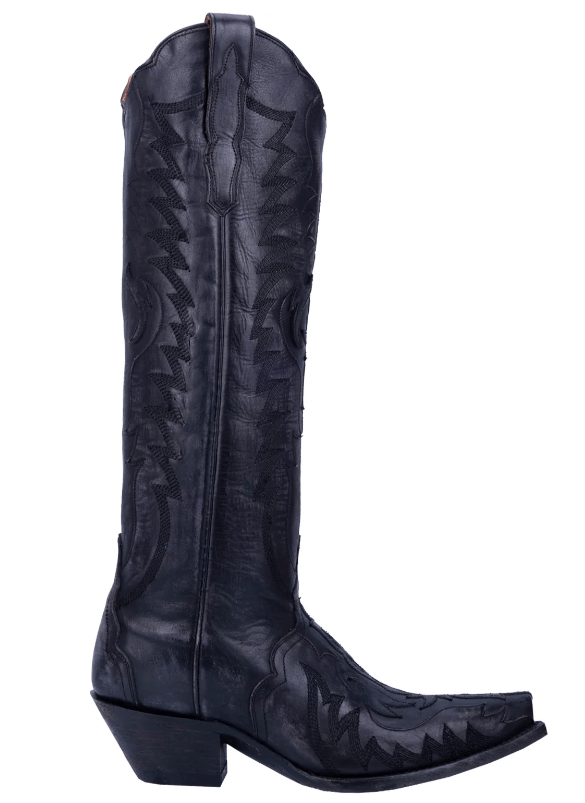 Dan Post Boots Dan Post Women's Hallie Black Distressed Leather Western Boots DP4027