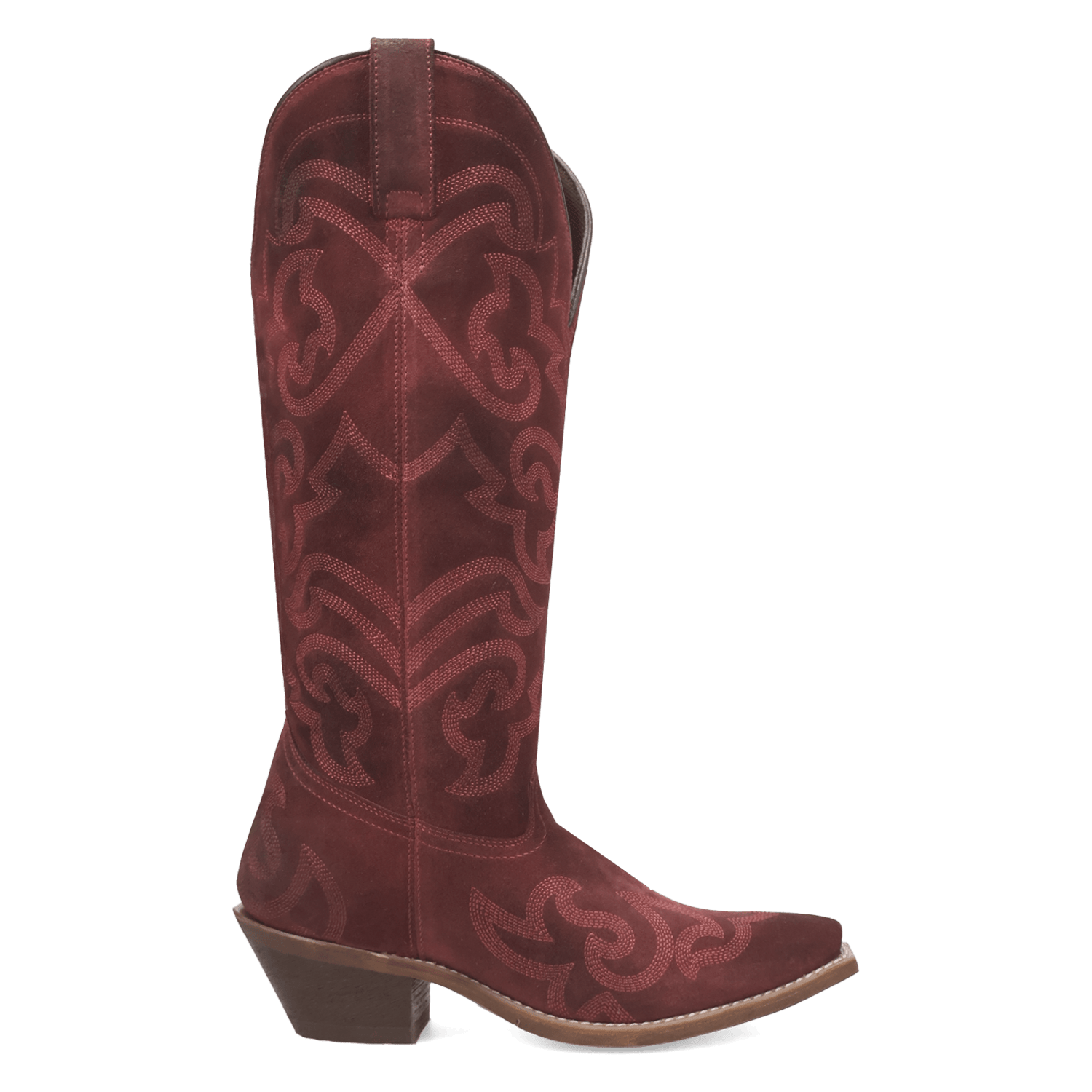 LAREDO Boots Laredo Women's Dark Red Sierra Rose Tall Western Boots 20049