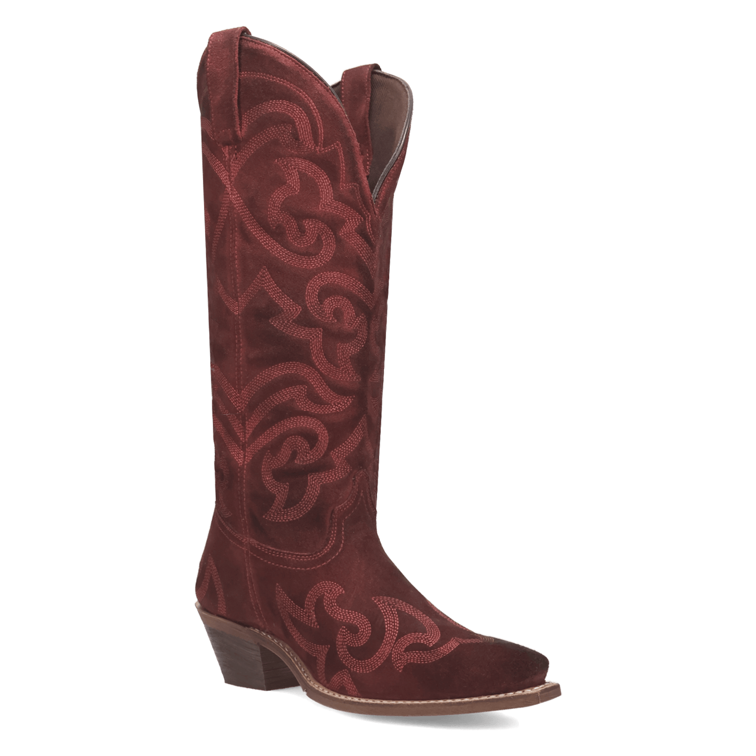 LAREDO Boots Laredo Women's Dark Red Sierra Rose Tall Western Boots 20049
