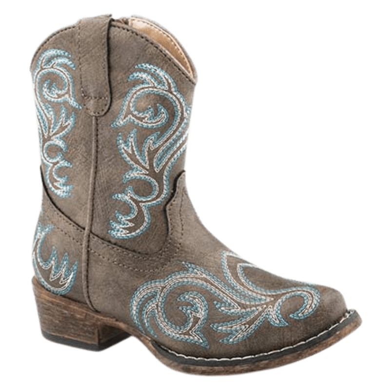 Roper Boots Roper Toddler Riley Brown Snip Toe Western Boots 09-017-1566-2025 BR