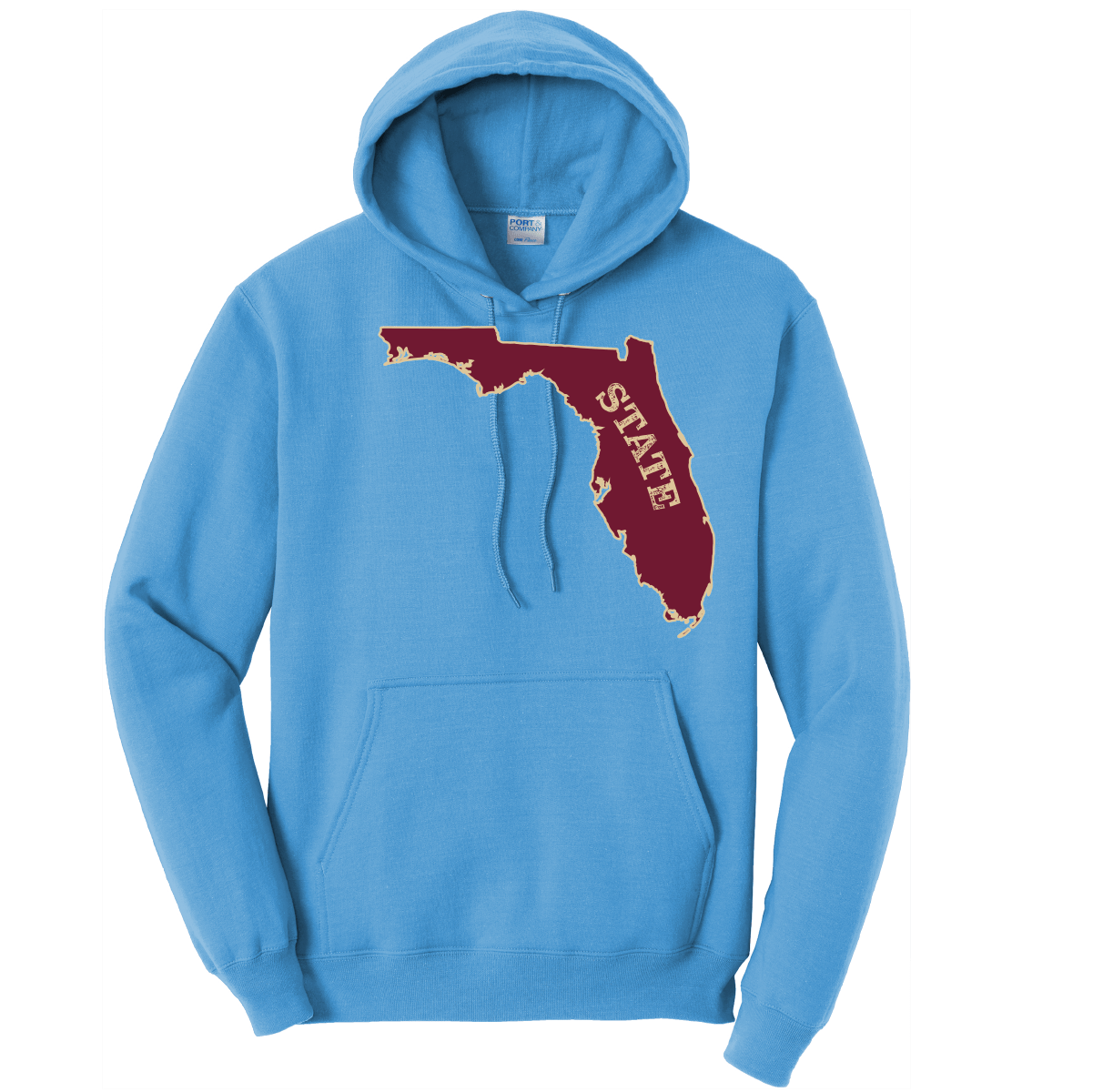 Saltwater Born Cotton Hoodie S / AQUATIC BLUE FSU Garnet and Gold Cotton Hoodie
