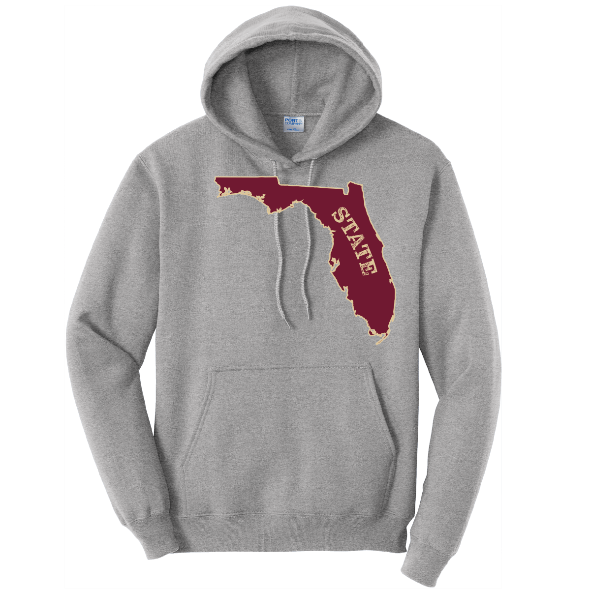 Saltwater Born Cotton Hoodie S / ATHLETIC HEATHER FSU Garnet and Gold Cotton Hoodie