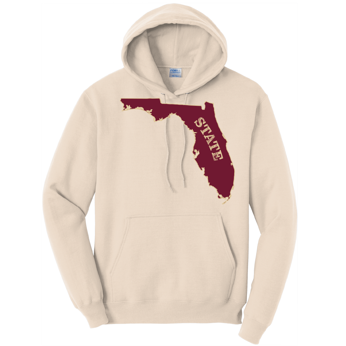 Saltwater Born Cotton Hoodie S / NATURAL FSU Garnet and Gold Cotton Hoodie