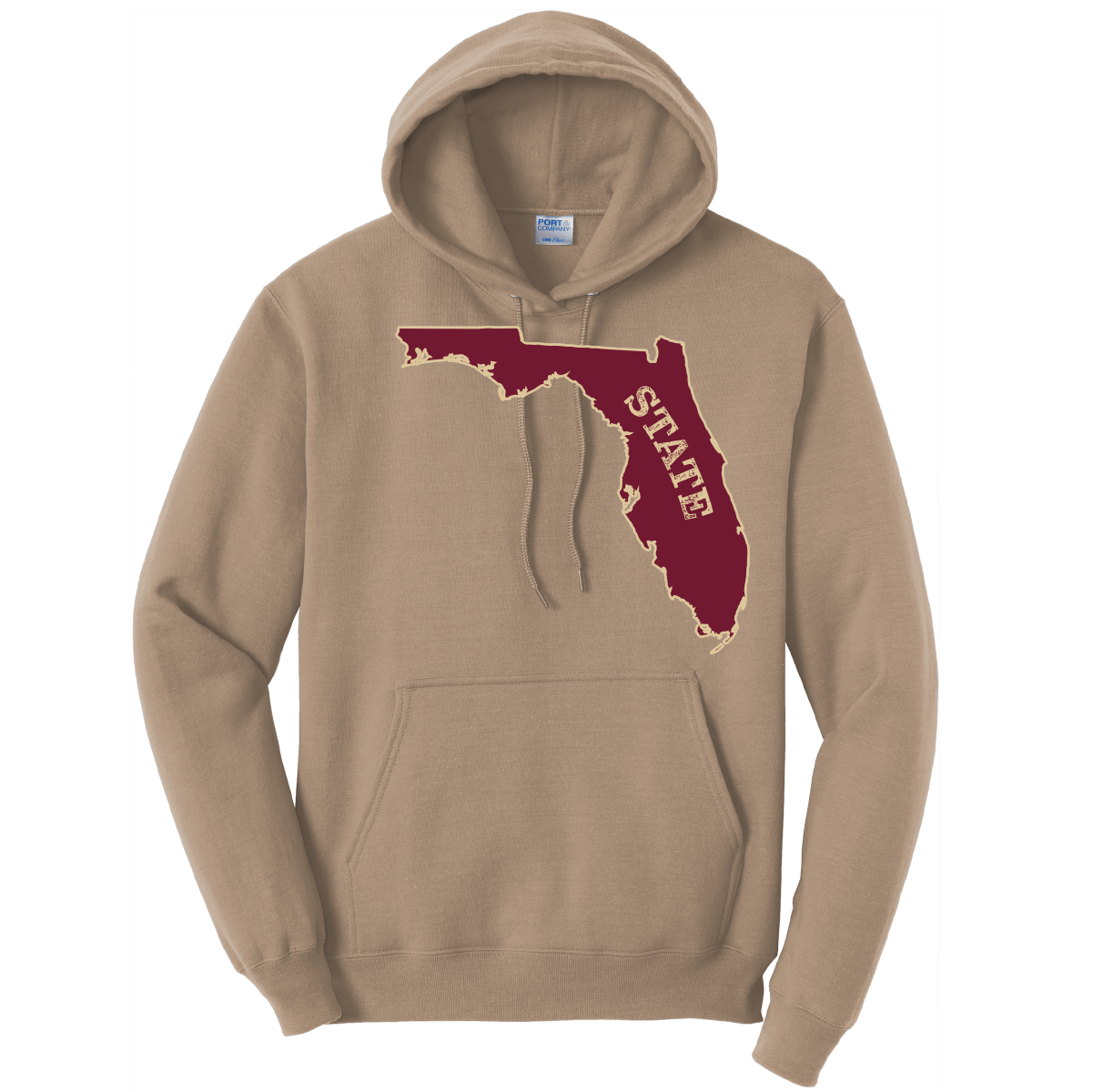 Saltwater Born Cotton Hoodie S / SAND FSU Garnet and Gold Cotton Hoodie