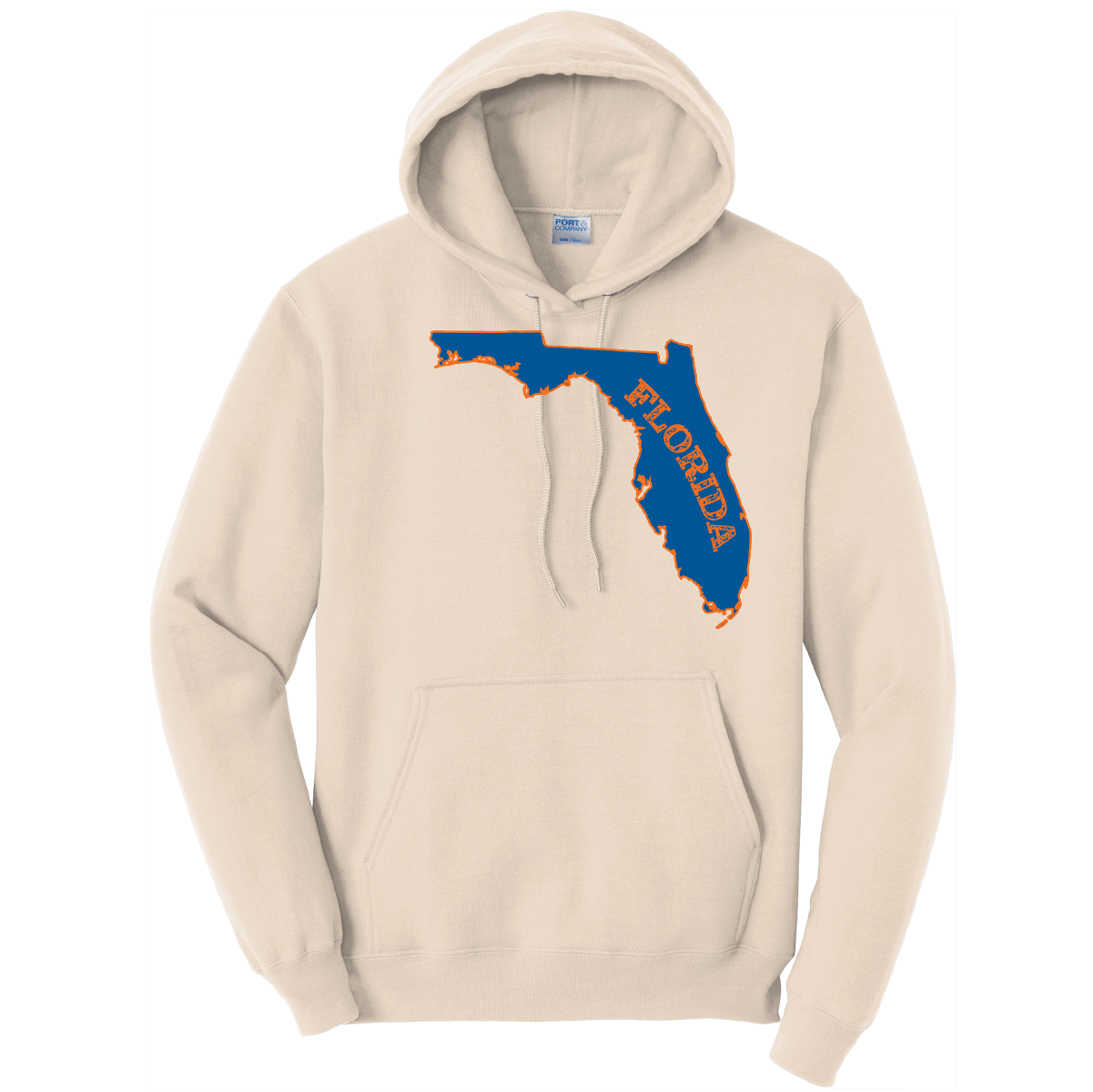 Saltwater Born Outerwear M / NATURAL Orange and Blue Cotton Hoodie