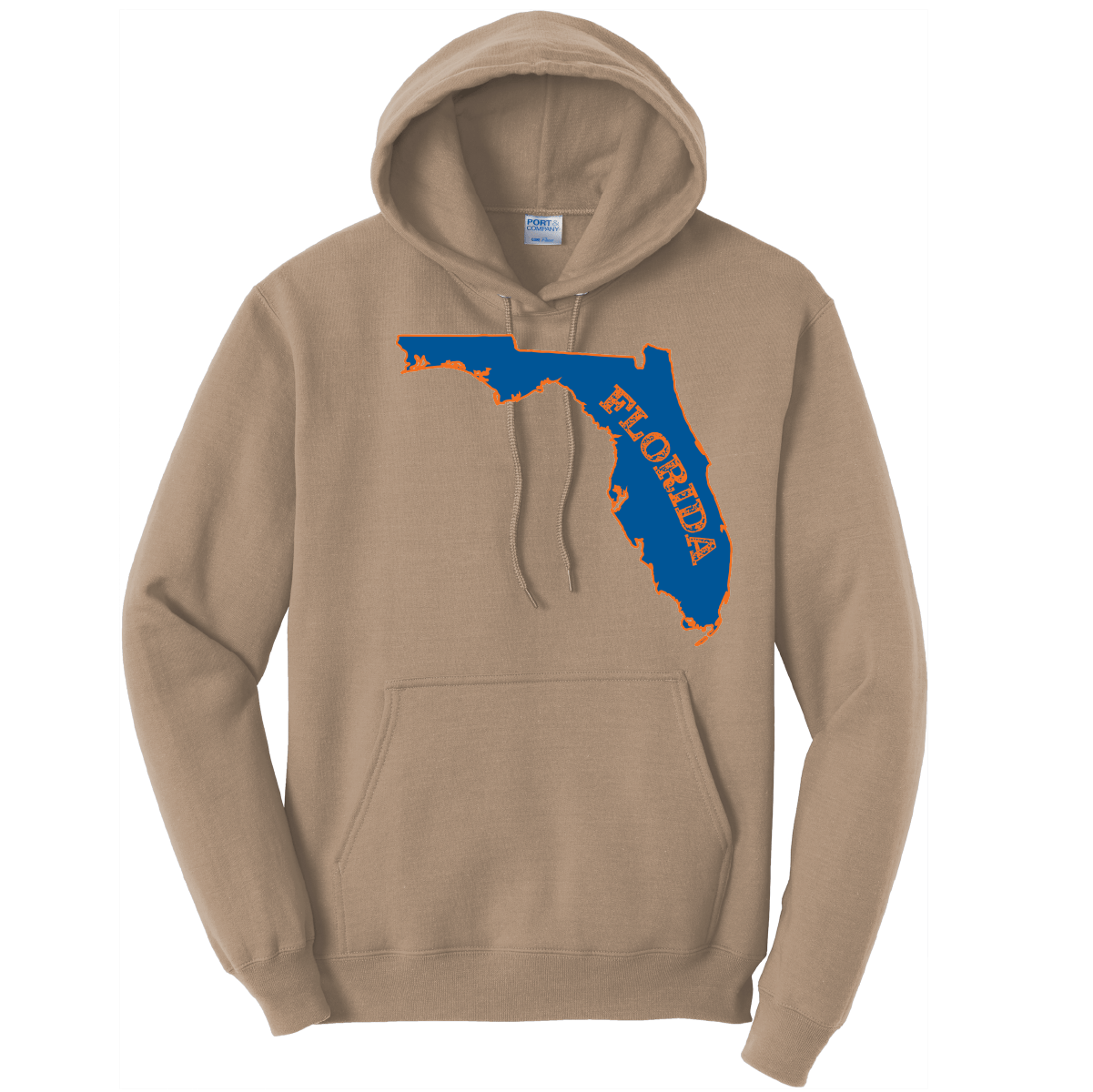 Saltwater Born Outerwear S / SAND Orange and Blue Cotton Hoodie