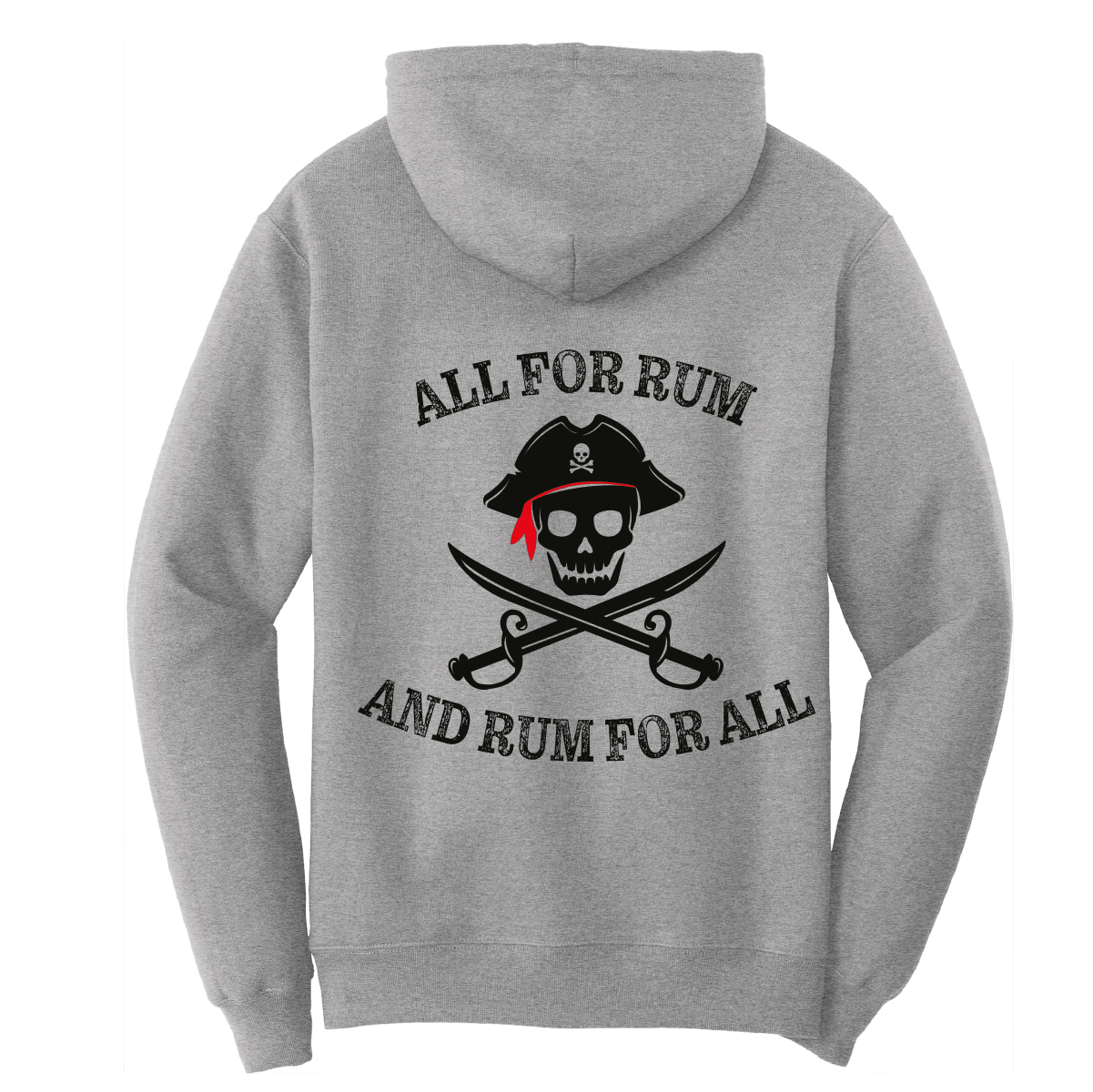 Saltwater Born Outerwear St. Pete Beach, FL "All For Rum and Rum For All" Cotton Hoodie