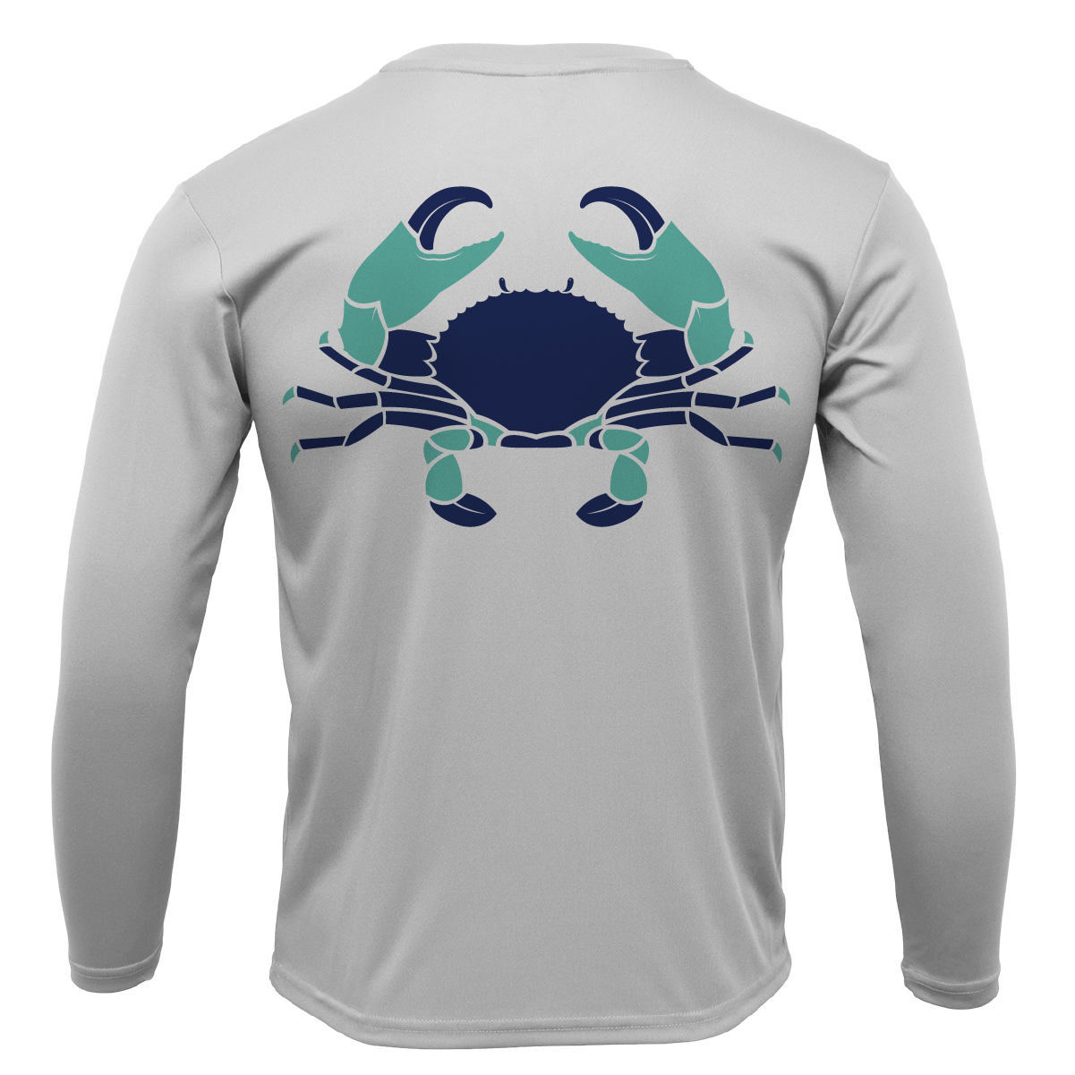 Saltwater Born Shirts S / SILVER Stone Crab Long Sleeve UPF 50+ Dry-Fit Shirt
