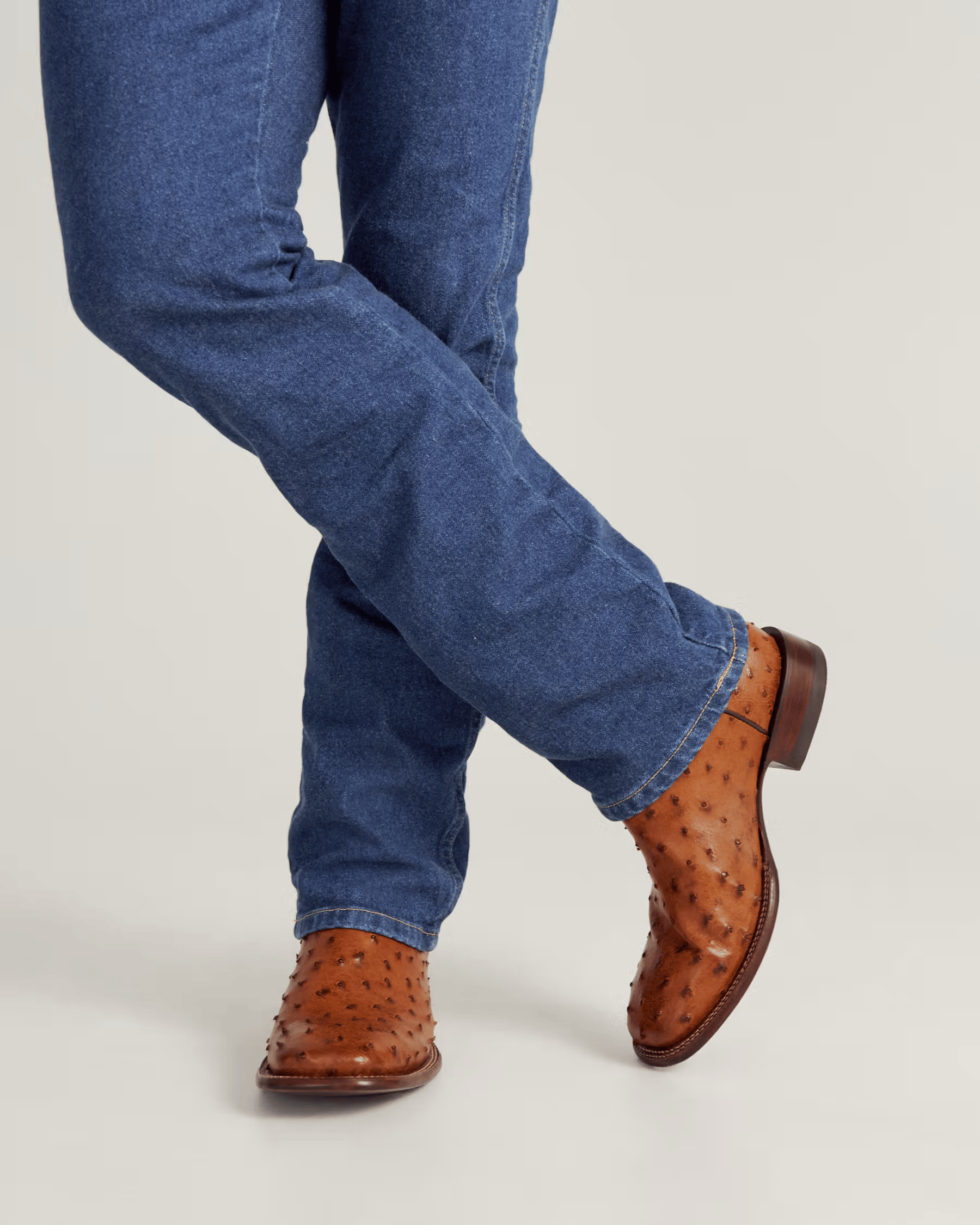 TECOVAS Boots Tecovas Men's The Emmitt Brown Ostrich Exotic Boots