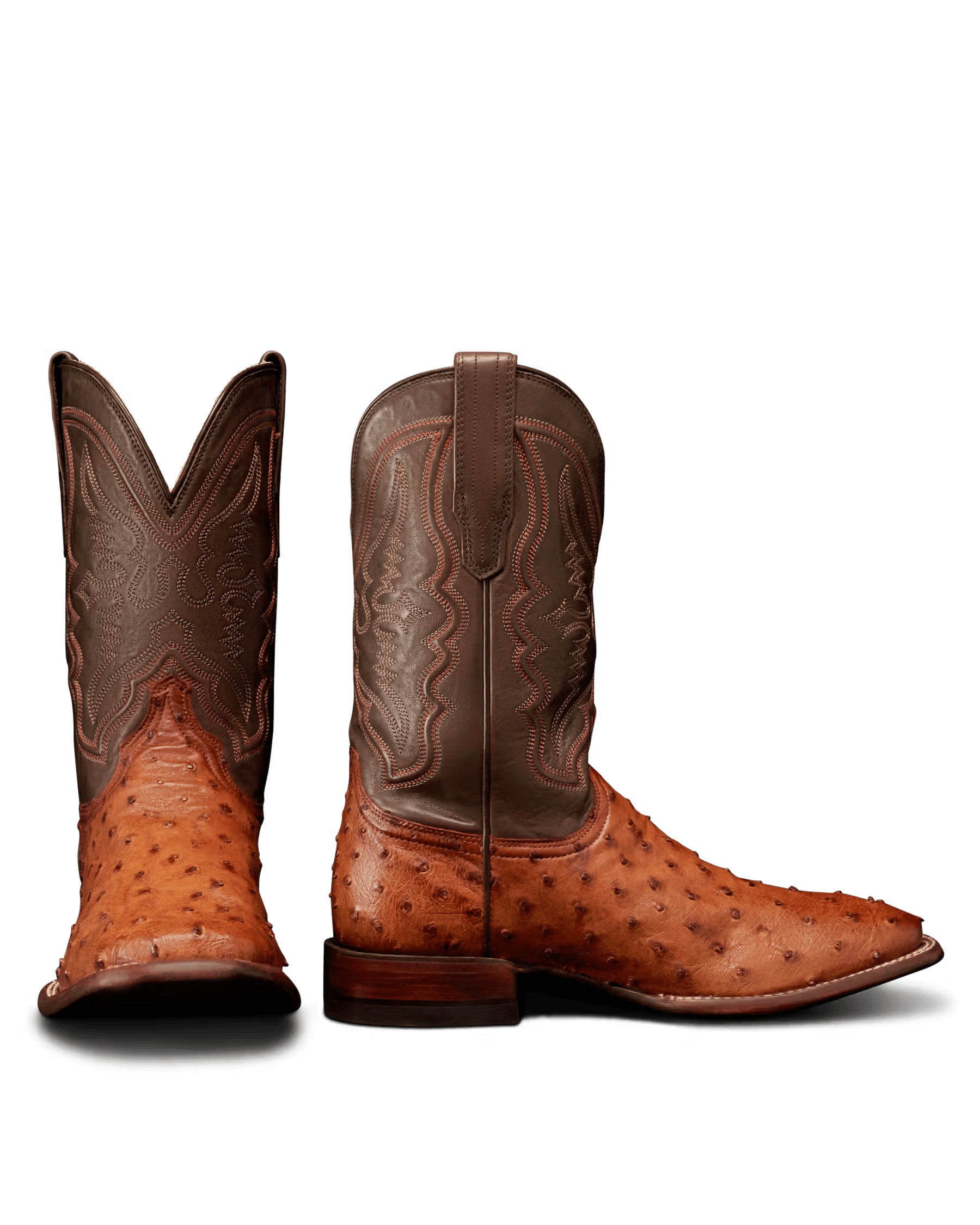 TECOVAS Boots Tecovas Men's The Emmitt Brown Ostrich Exotic Boots