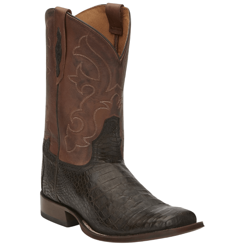 TONY LAMA Boots Tony Lama Men's 1911 Canyon Brown Caiman Belly Cowboy Boots TL5251